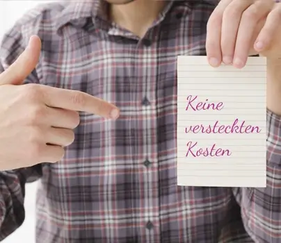 Keine versteckten Kosten